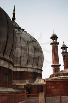 Domes of a mosque, Jama Masjid, Delhi, India