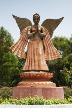 Statue of a fairy in a park, New Delhi, India