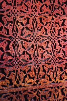 Details of carvings on the window, Qutub Minar, New Delhi, India