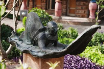 Statue in a garden, Garden of Five Senses, Saidul Ajaib, New Delhi, India