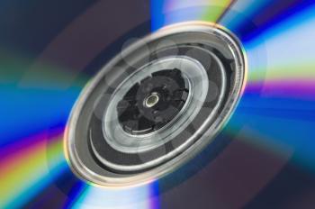 Close-up of a compact disc