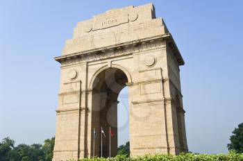 Low angle view of a war memorial, India Gate, New Delhi, India