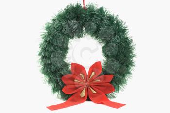 Close-up of a Christmas wreath