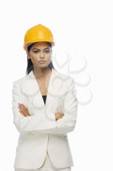 Portrait of a female architect with her arms crossed