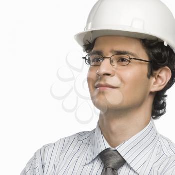 Close-up of a male architect smiling