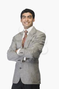 Businessman with arms crossed