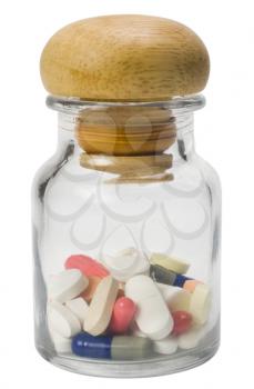 Close-up of a pill bottle