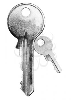 Close-up of two keys