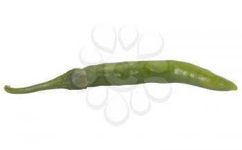 Close-up of a green chili pepper