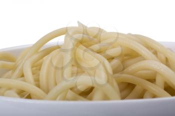 Close-up of a bowl full of noodles