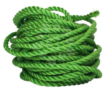 Close-up of a bundle of plastic rope