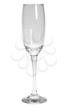 Close-up of an empty champagne flute