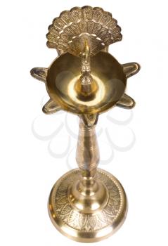 Close-up of an oil lamp