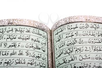 Close-up of the Koran