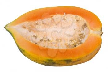 Close-up of a half of a papaya