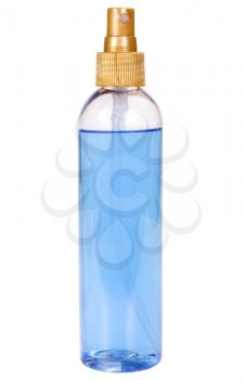 Close-up of a perfume spray bottle