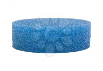 Close-up of a round shaped bath sponge