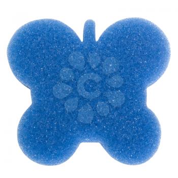 Close-up of a butterfly shaped bath sponge