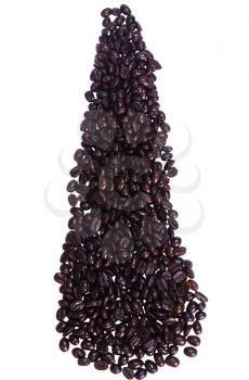 Close-up of a heap of coffee beans