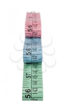 Close-up of tape measures