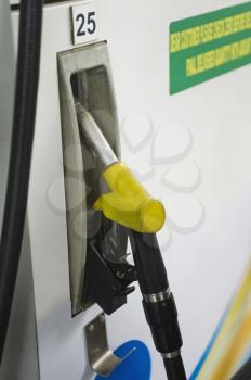 Close-up of a fuel pump, New Delhi, India