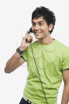Man talking on the telephone