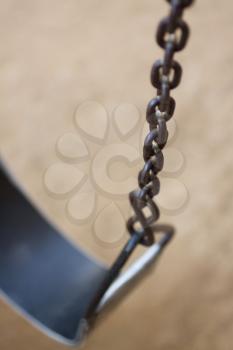 Close-up of a chain swing