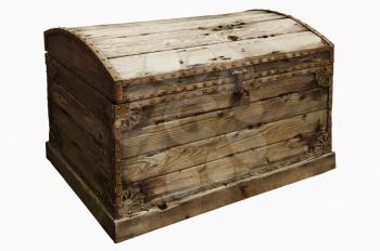 Closed wooden chest