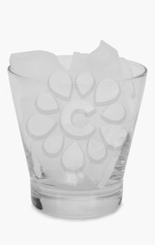 Close-up of ice cubes in a glass