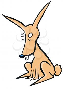 Royalty Free Clipart Image of a Rabbit