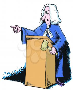 Royalty Free Clipart Image of a Lawyer