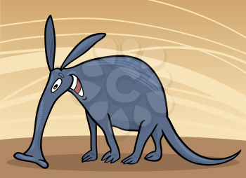 Royalty Free Clipart Image of an Aardvark