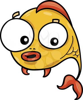 Royalty Free Clipart Image of a Little Fish