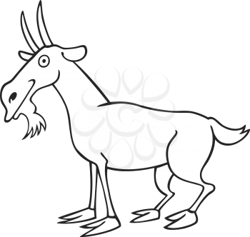 Royalty Free Clipart Image of a Goat