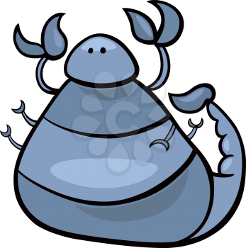 Royalty Free Clipart Image of a Scorpion