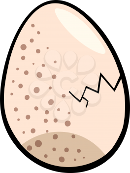 Cartoon Illustration of Egg Clip Art