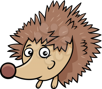 Cartoon illustration of Hedgehog Comic Animal Character