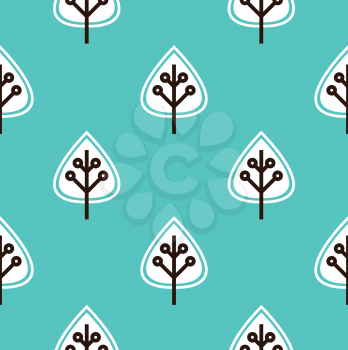 Royalty Free Clipart Image of a Background With Trees