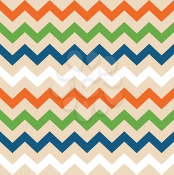 Colorful zigzag pattern. Vector Illustration