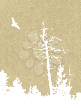 Royalty Free Clipart Image of a Tree