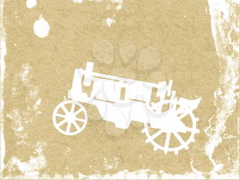 Royalty Free Clipart Image of an Antique Car