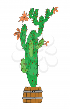 Royalty Free Clipart Image of a Cactus