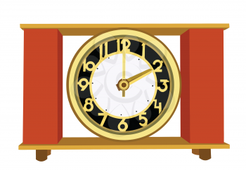 Royalty Free Clipart Image of a Retro Alarm C