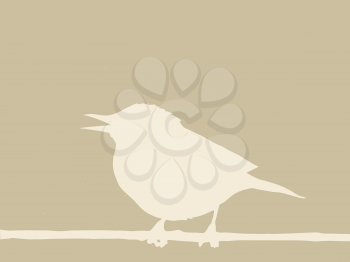 Royalty Free Clipart Image of a Bird