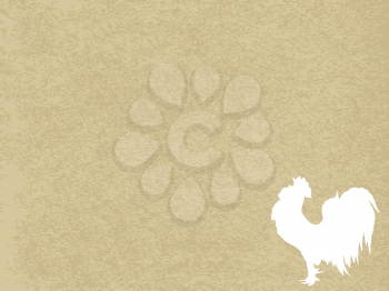 Royalty Free Clipart Image of a Rooster