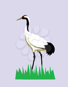 Royalty Free Clipart Image of a Crane