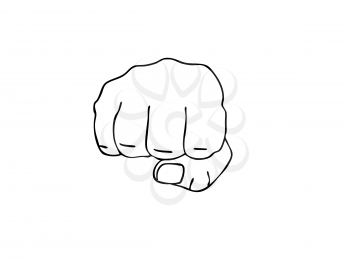 Royalty Free Clipart Image of a Fist