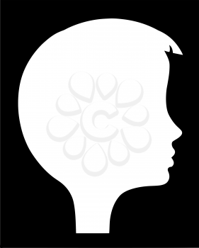 Royalty Free Clipart Image of a Head