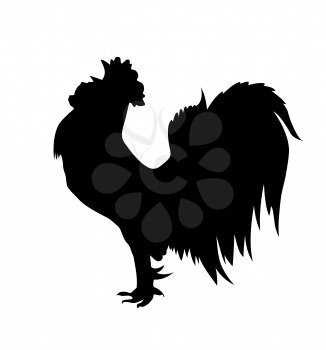 Royalty Free Clipart Image of a Rooster