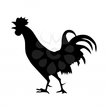 Royalty Free Clipart Image of a Rooster